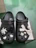 卡骆驰（CROCS）【预售】白鹿同款经典云朵洞洞鞋时尚百搭女鞋花园鞋|206750 黑色-001(含智必星) 35 (220mm) 实拍图
