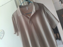 凡客诚品（VANCL）男士POLO衫夏季新款轻商务休闲短袖凉感防晒冰丝无痕T恤 米杏 L 实拍图