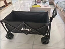 JEEP露营推车可折叠户外手推野餐车营地拖车拉杆小拉车桌板野营车 200L 耀夜黑轻巧折叠款【实心万向轮】 实拍图