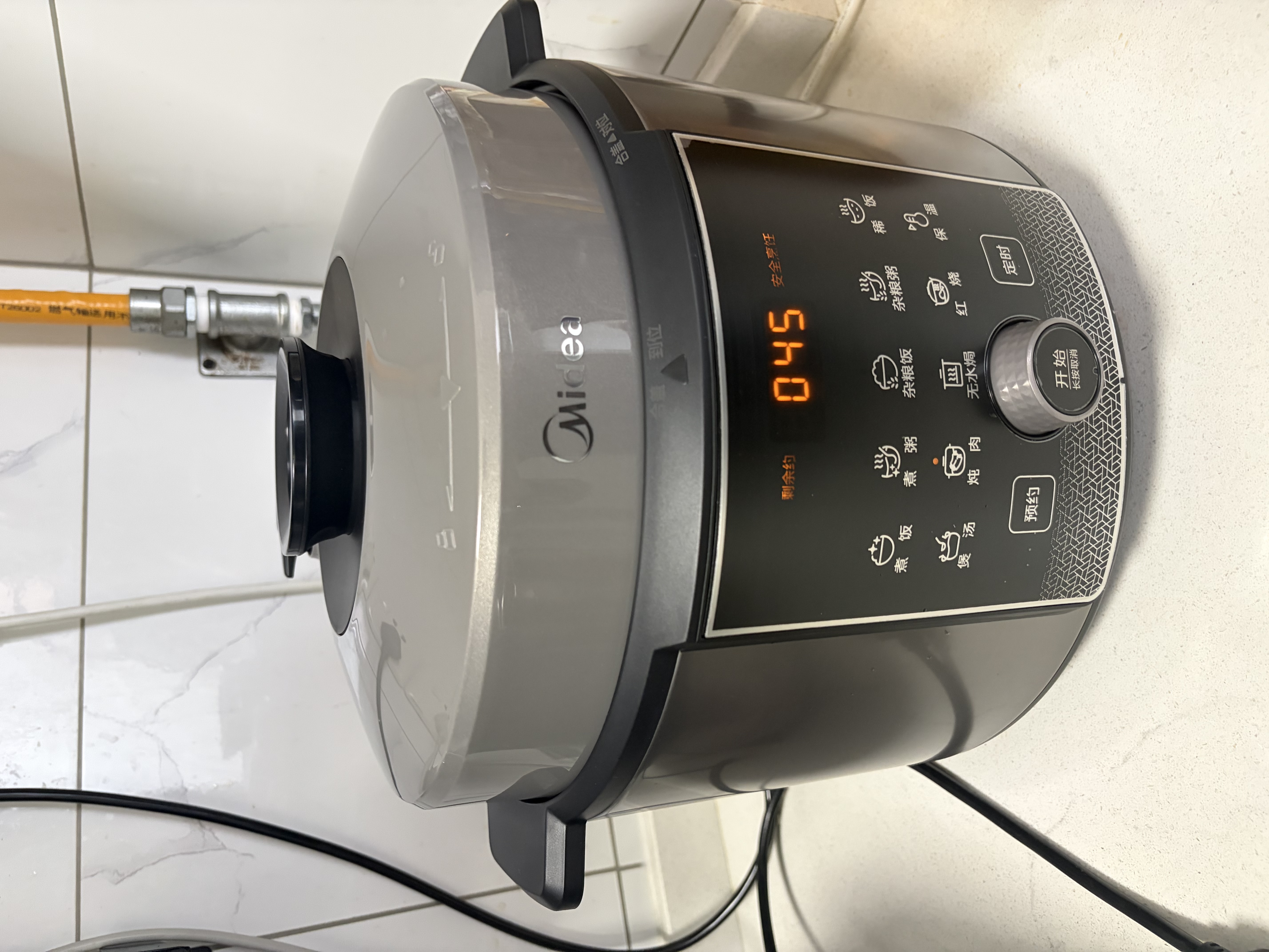 美的（Midea）大压力112kPa电压力锅0涂层精钢厚釜高压电饭煲5L家用4-6人电饭锅MY-E5830G智能预约开盖火锅 实拍图