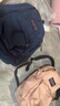 JANSPORT杰斯伯书包轻便双肩包男女旅行包简约背包电脑包学生校园 4QUE003海军蓝/藏青色-侧袋+隔层 实拍图