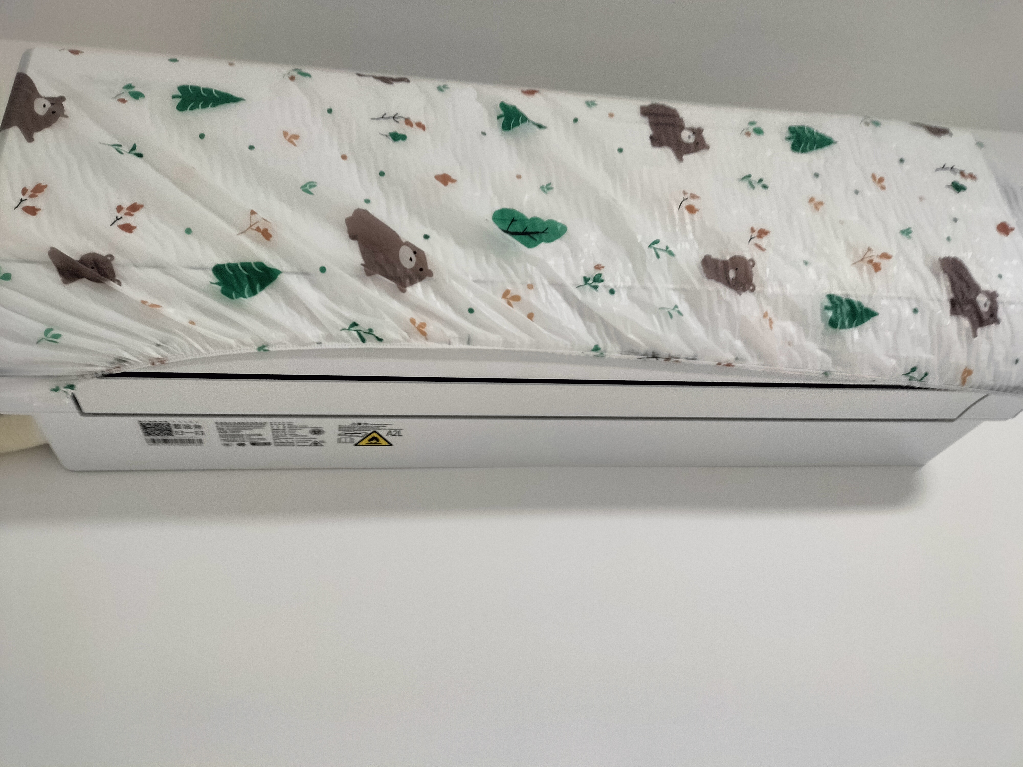 Jidaocook【3个装】空调防尘罩弹性全包空调罩挂式内机空调套通用挂机罩 空调防尘罩【3个装】 全包通用款-【图案随机】 实拍图