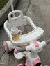 贝趣儿童三轮车1-3岁可骑可推婴儿车外出推车轻便宝宝多功能脚踏车 豆沙粉【三合一顶配】餐盘+转向推把+刹车+灯光音乐 幼儿车溜娃车一岁周岁生日礼物 实拍图