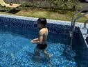 匹克泳裤男士泳衣抗氯舒适平角速干温泉度假专业游泳裤黑蓝 M 实拍图