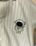 婧麒婴儿衣服夏季薄款新生宝宝提花连体衣长袖纯棉空调服爬服夏装单件 小鲸鱼绿 59cm 实拍图