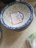 青花瓷8英寸斗碗家用颜值陶瓷餐具面碗汤碗瓷碗微波炉大碗鱼盘 4只青花瓷8英寸斗碗 实拍图
