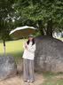 美度五折防晒遮阳伞防紫外线女折叠晴雨伞两用折叠太阳伞M5105米白色 实拍图