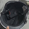 雅迪电动车头盔摩托车头盔3c认证Q50摩登光芒热浪白鲨自行车助力车四季男女通用轻便式E1防晒米色 实拍图