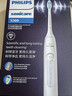 飞利浦（PHILIPS）声波电动牙刷钻石3系 5倍洁齿5种模式 洁净亮白2刷头 生日礼物送男士/女友 HX5181/01白 实拍图