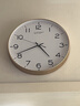 康巴丝（Compas）挂钟客厅钟表 简约石英钟表挂墙时钟 3294A 金色 实拍图