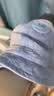 爱宝适婴儿帽子夏季胎帽男女宝宝空顶帽遮阳帽新生儿护囟门帽 蓝色T154 实拍图