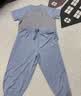 babylove宝宝家居服套装夏季薄款竹丽尔短袖t恤防蚊裤透气儿童空调服睡衣 实拍图