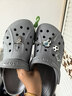 CROCS卡骆驰洞洞鞋贝雅洞洞鞋轻便运动鞋耐磨一脚蹬拖鞋休闲鞋|10126 浅灰色-007 43 (270mm) 实拍图