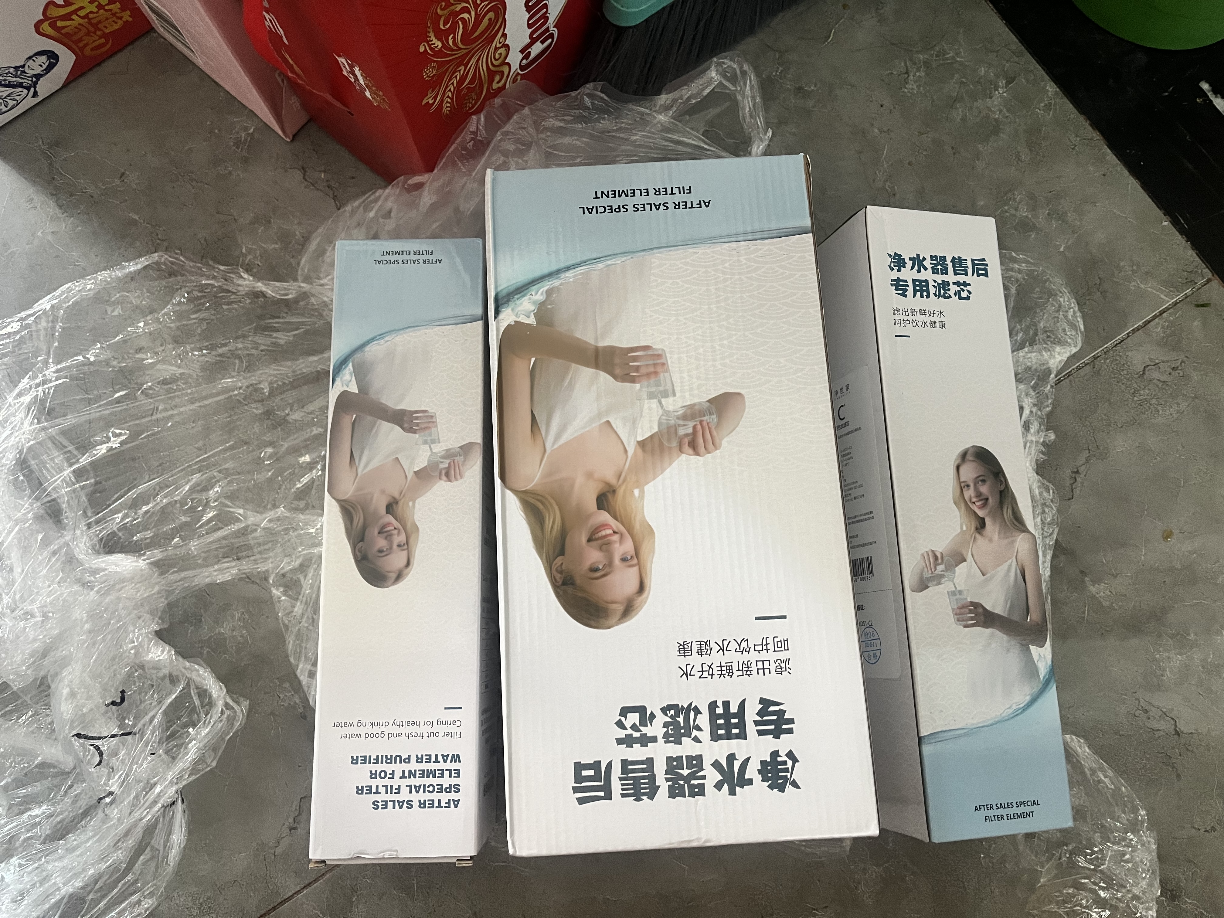 洁净世家适用美的净水器滤芯S1系列PAC复合C1前置活性炭C2后置活性炭RO反渗透膜净水机滤芯 MRC1686A-400G【X400S-全套三支】 实拍图