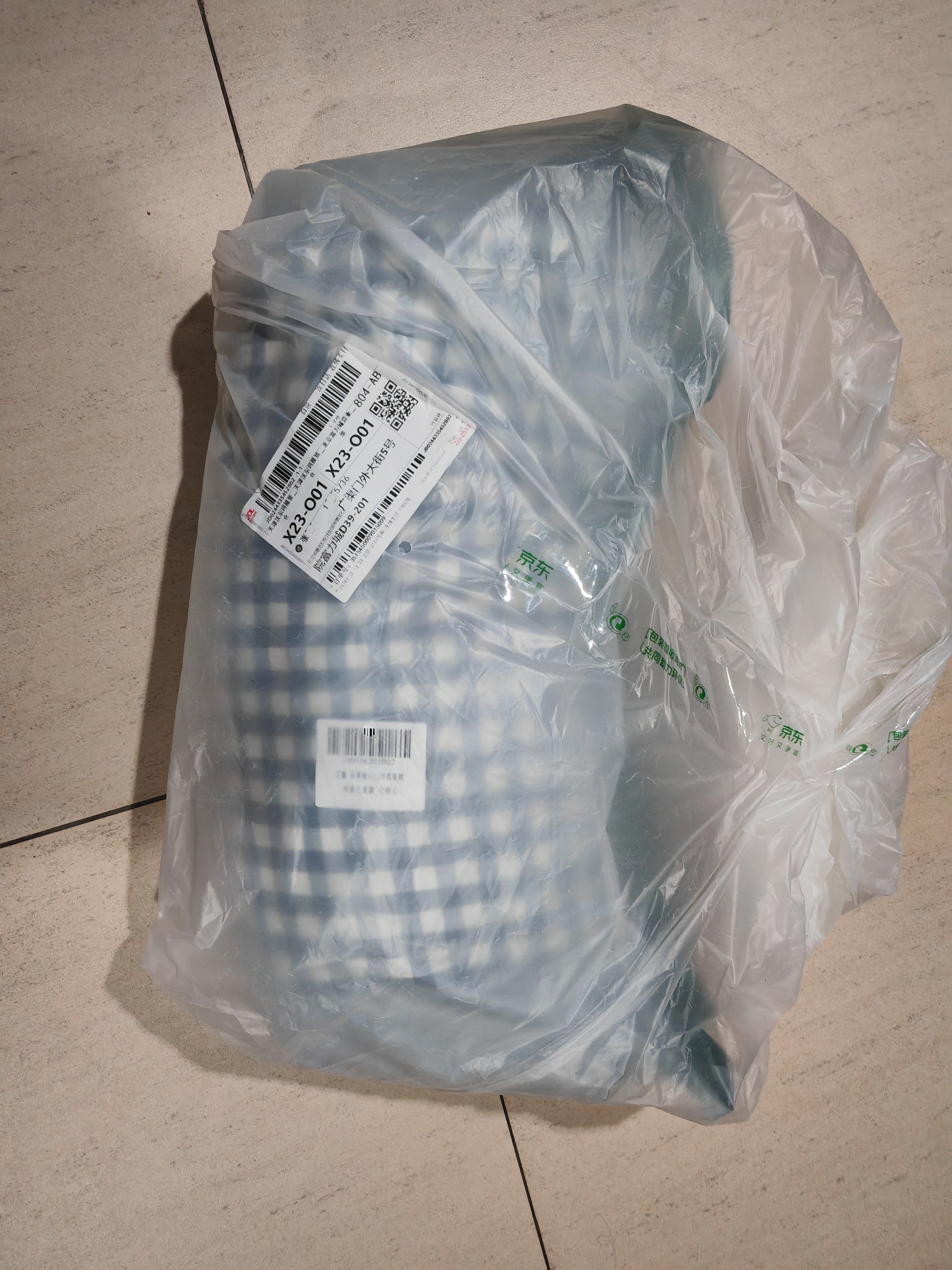 艾薇儿童枕头全棉枕套荞麦枕头枕芯颈椎枕一个装 浅蓝20*50cm 实拍图