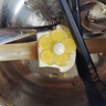 COOKSS宝宝喝汤吸管喝粥神器带卡扣硅胶吸管儿童辅食非一次性黄+绿 实拍图