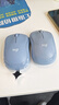 罗技（Logitech）M221 轻音鼠标 无线鼠标 办公鼠标 对称鼠标 带无线微型接收器 雾霭蓝 实拍图