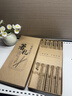 COOKSS鸡翅木筷子套装家用儿童天然原木抗菌防滑木质筷子无漆无蜡 实拍图