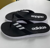 adidas COMFORT FLIP舒适拖鞋人字拖男女阿迪达斯官方轻运动   黑色/白色(推荐选大一码)   44.5 实拍图