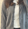 H&M女装毛针织衫夏季慵懒风休闲打底衫短款开衫内搭外套0579541 浅卡其绿 S 160/88 实拍图