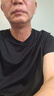 布先生春夏季短袖T恤男士纯棉小白T纯色内搭打底衫 石墨黑-V领 2XL(185) 实拍图