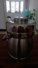 美厨（MAXCOOK）304不锈钢保温提锅饭盒 1.5L 双层鼓形便携式保温饭盒 MCST-1.5 实拍图