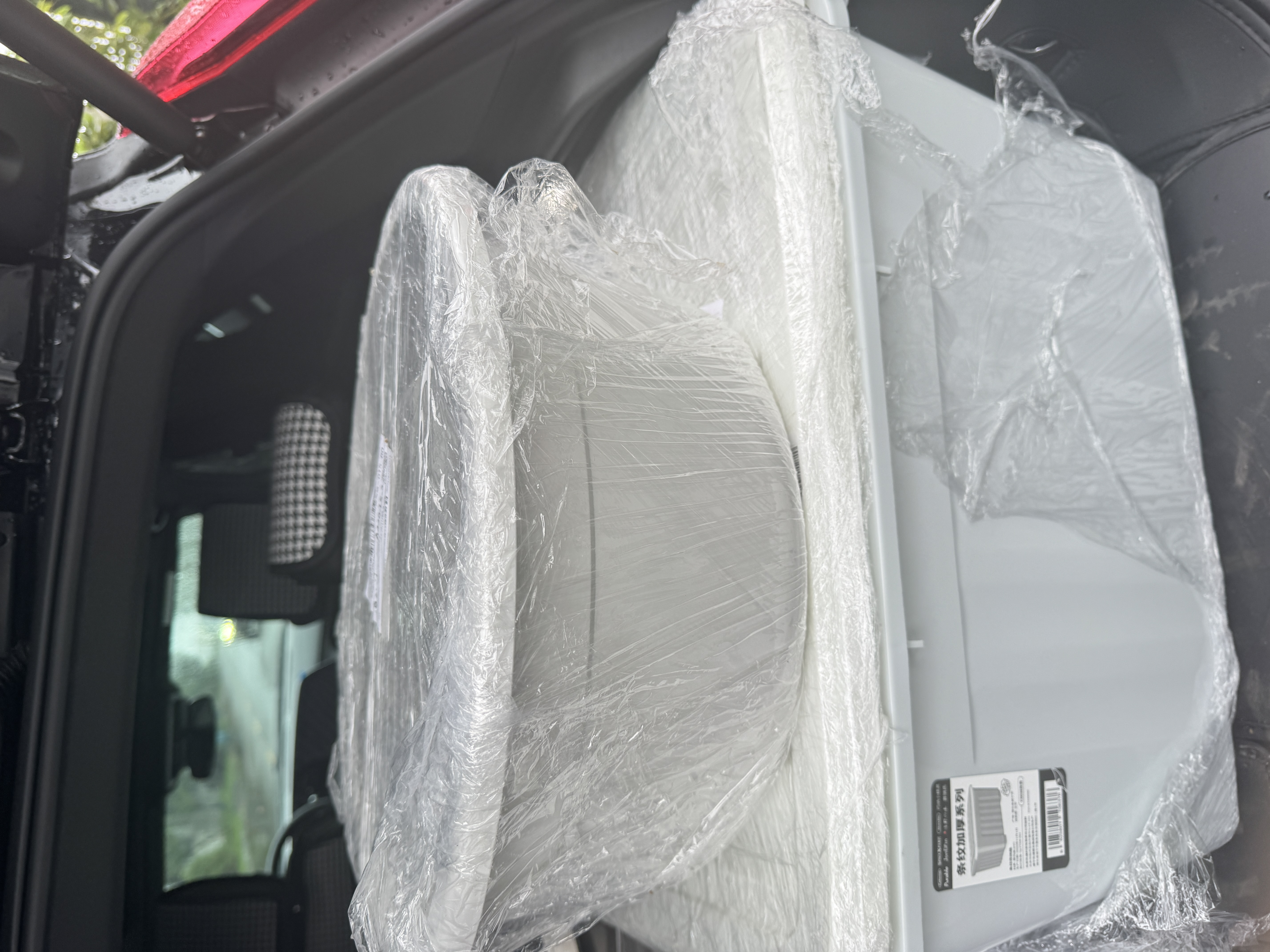SPACEXPERT 衣物收纳箱特大号塑料整理箱车载储物箱36L灰色 1个装 带轮 实拍图