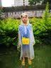 牧萌儿童雨衣男女童幼儿园宝宝防水雨披带书包位小童雨具 小黄鸭XL 实拍图