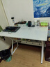 汤能优品电脑桌台式家用电竞游戏桌简约卧室书桌办公学习桌学生写字小桌子 【桌椅套装】暖白100CM+乳胶椅 实拍图