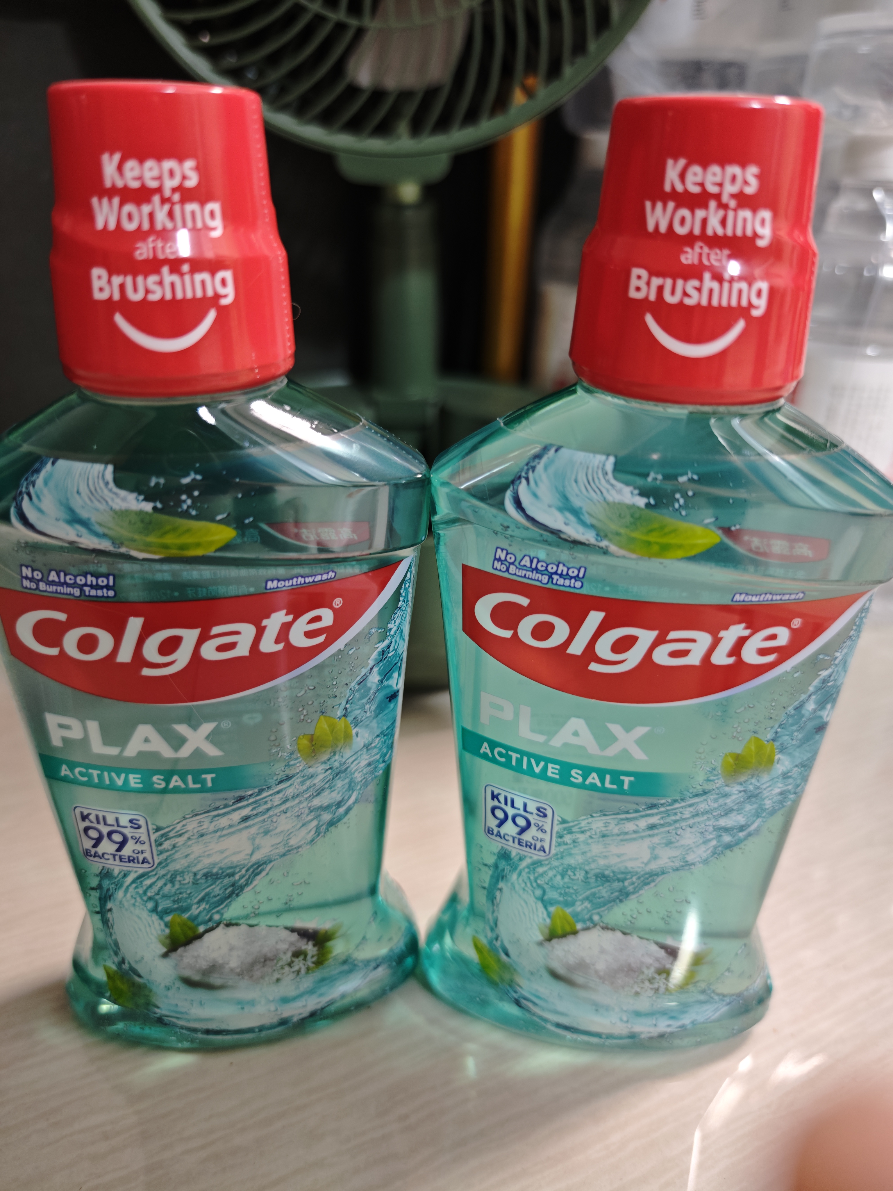 高露洁（Colgate）【孙颖莎同款】清爽海盐精油进口漱口水1000ml含氟深层清洁自营 实拍图