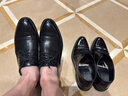 百丽男鞋通勤商务正装皮鞋牛皮鞋男士婚鞋真皮鞋A2247 黑色-三接头 42 实拍图