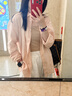 MUJI 女式 汉麻水洗衬衫领长袖衬衫女士女装衬衣外套内搭上衣26年春夏 浅橙色 S （155/80A） 实拍图