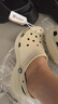 卡骆驰（CROCS）新款厚底云朵洞洞鞋送女友礼物206750 骨白色 38 -39 实拍图