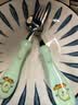 COOKSS儿童勺子套装宝宝训练学吃饭316不锈钢2-8岁辅食勺餐具绿+盒 实拍图