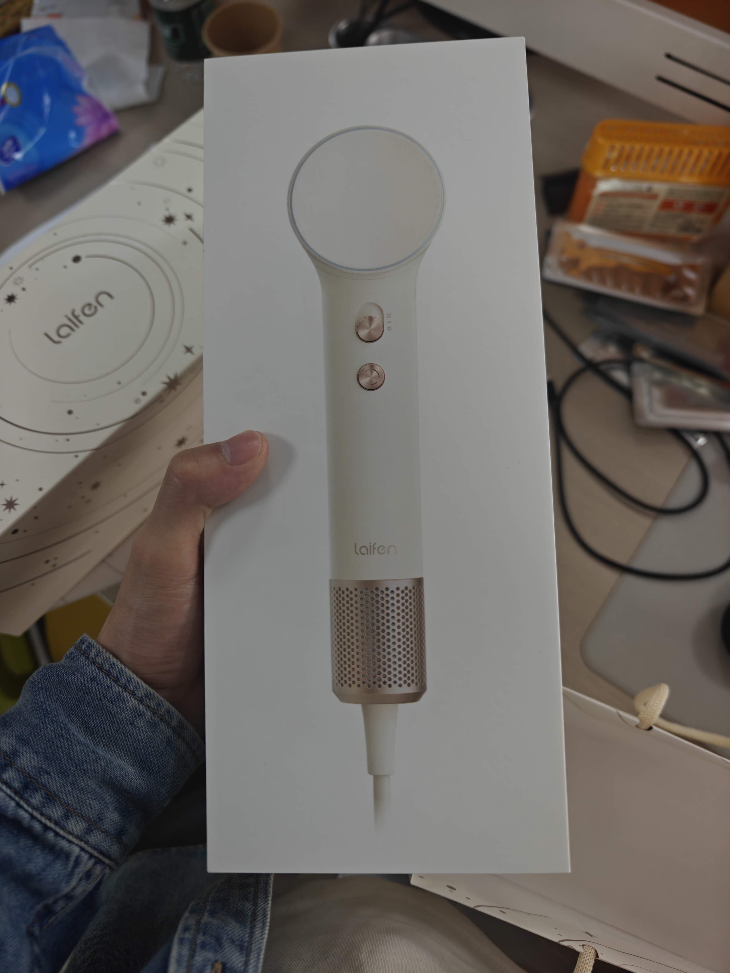 徕芬高速吹风机 速干家用电吹风 负离子护发低噪音吹风筒 生日礼物 LF03金粉 实拍图