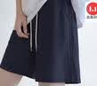 名创优品（MINISO）运动短裤女2026新款夏季轻薄款藏青色中裤高中生休闲阔腿裤五分裤 实拍图