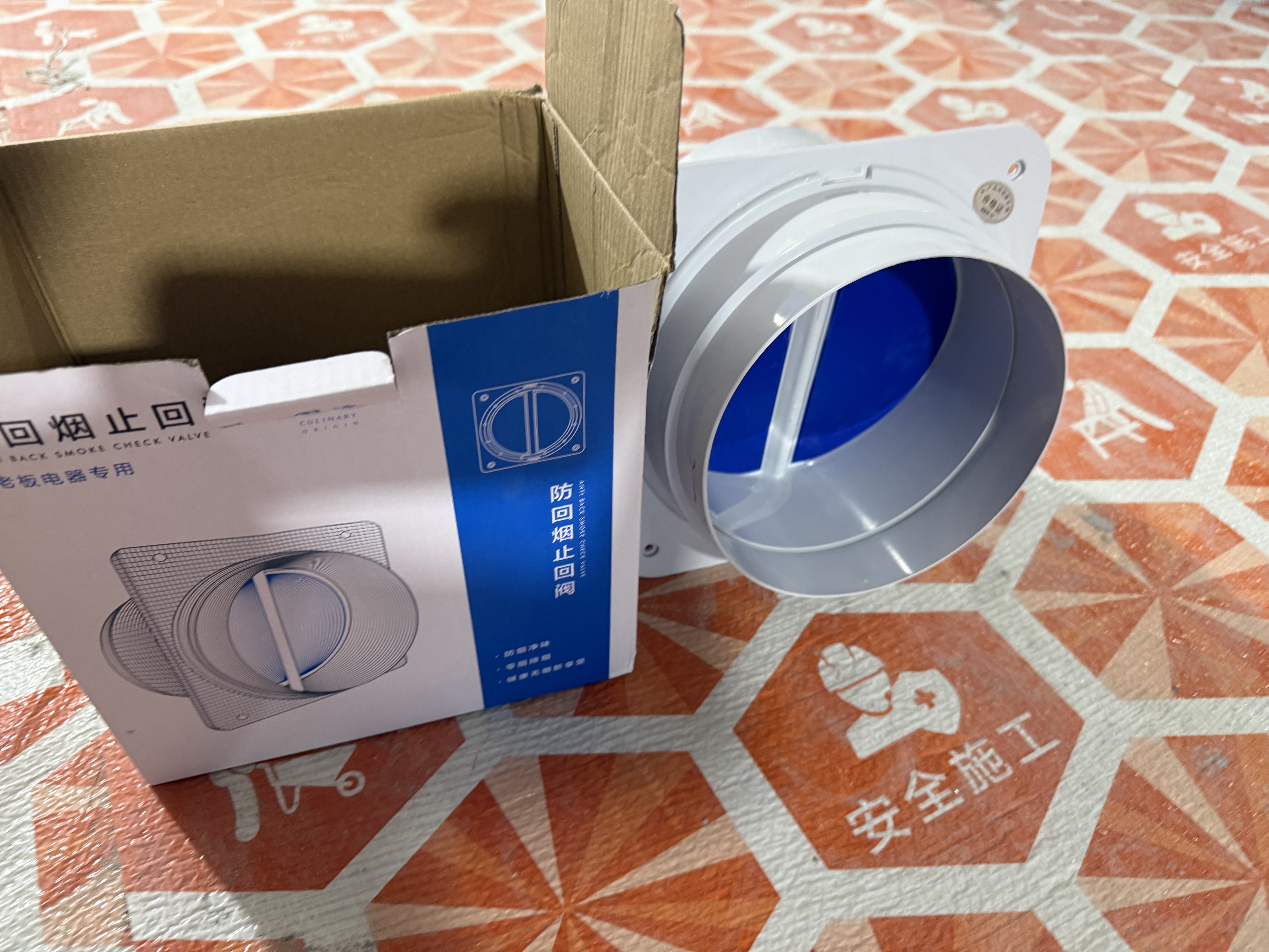 老板【包安装】油烟机烟道止回阀厨房专用防烟阀止逆阀防倒风阀防回烟 烟道止逆阀【包安装】 实拍图