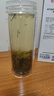富光 男女士双层玻璃杯 高硼硅玻璃304茶隔水杯子 带茶隔泡茶杯500ml 实拍图