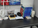可折叠电脑桌学生书桌家用卧室简易台式小型出租屋学习写字办公桌 双层置物-黑胡桃色黑架100*60*75 实拍图