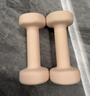 Keep哑铃女士健身家用彩色浸塑环保手铃亚铃全身塑形樱粉1kg*2 实拍图