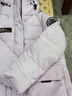 波司登（BOSIDENG）冬季羽绒羽绒服女士加厚90绒鹅绒连帽商场同款时尚百搭休闲外套 【店长推荐】冰穹提花紫9ER2 XS 155/80A 体重约100斤以内 实拍图