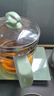 半球（PESKOE）养生壶烧水壶热水壶恒温壶煮茶壶泡茶壶一体玻璃全自动小家用多功能办公室大容量1.8L绿色 青苹果绿 1.8L 半球养生壶 实拍图