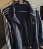 adidas宽松日常舒适运动夹克外套男女春季新款阿迪达斯官方三叶草   深蓝（推荐选大一码)   L 实拍图
