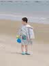 Kocotreekk树儿童沙滩巾防晒透气宝宝游泳浴巾男女孩衣服式带帽浴袍 鲨鱼M 实拍图