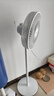美的（Midea）【加大网罩】七叶轻音柔风电风扇/家用省电落地扇/小型台式电扇/广角摇头大风力宿舍风扇 SAE35CA1 实拍图