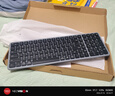 B.O.W航世 K670DL双模无线蓝牙充电键盘 办公平板手机笔记本电脑iPad静音键盘106键 黑灰色 实拍图