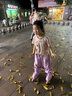 迪士尼（Disney）轮滑鞋礼盒儿童闪光初学溜冰鞋女童旱冰直排滑轮生日节日送礼物 实拍图
