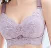 都市丽人文胸薄款乳胶内衣无钢圈超薄透气蕾丝女士大胸显小胸罩2B13A3 实拍图