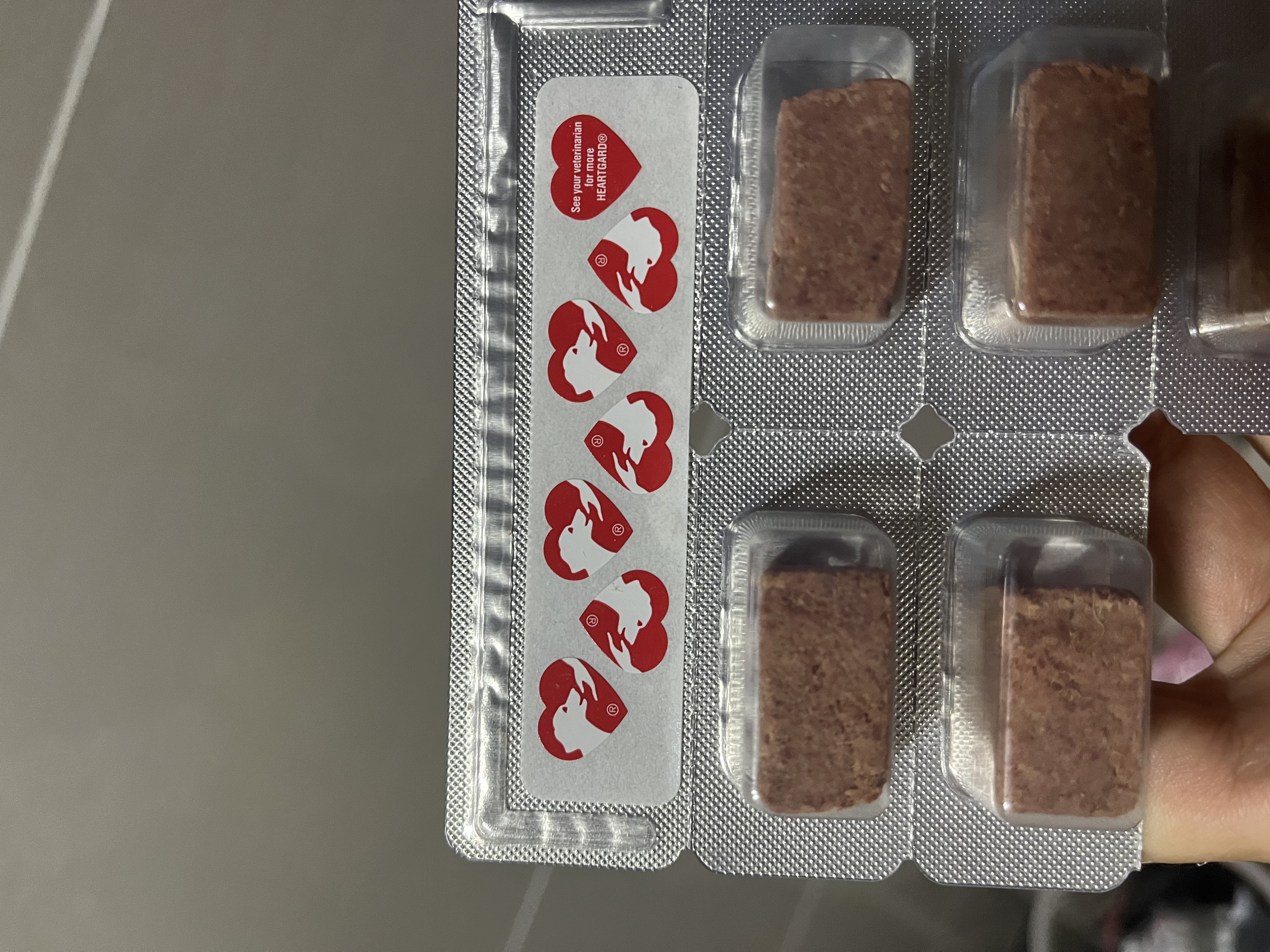 HEARTGARD犬心保伊维菌素犬用狗体内驱虫药宠物蛔虫钩虫预防心丝虫牛肉口味 犬心保小型犬11kg以内 6粒*1盒 实拍图