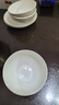 京东京造 碗盘餐具整套 碗具套装乔迁之喜陶瓷 纯白骨瓷 饭碗4.5英寸*6 实拍图